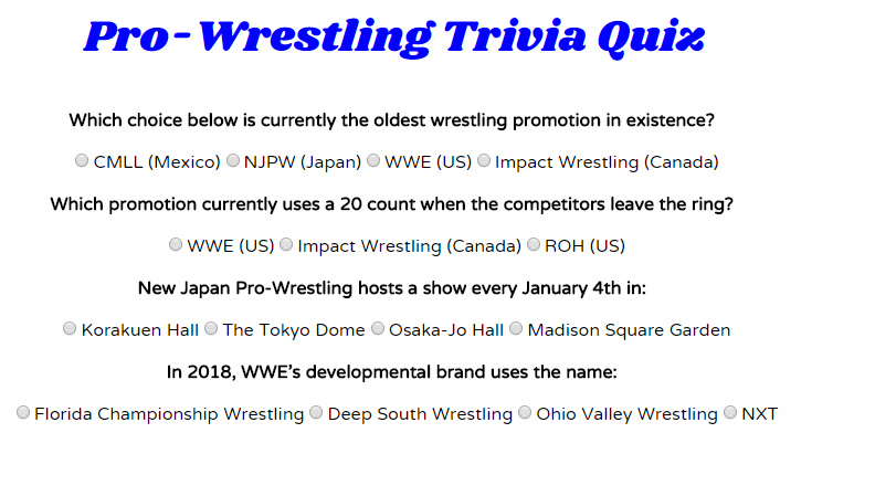 Trivia Game
